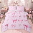 thumbnail image 1 of Feelyou Watercolor Bow Teens Full Size Comforter Sets, Fairy Princess Bedding Sets, 3pcs, 1 of 8