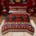 thumbnail image 1 of Feelyou Western Boho Aztec Queen Comforter Set, Cowgirl Cowboy Bedding Comforter Set, 3pcs, 1 of 8