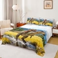 thumbnail image 1 of Feelyou Western Cowboy Teens Twin Sheet Sets, Wildlife Dinosaur Bedding, 3pcs, 1 of 7