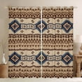 thumbnail image 1 of Feelyou Western Fashion Aztec Blackout Curtains Set of 2 (52x84 Each) for Adult, Vintage Abstract Ombre Window Curtains, Cowgirl Cowboy Curtains and Drapes, Black Out Curtains Decor, 1 of 6