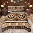 thumbnail image 1 of Feelyou Western Fashion Aztec Queen Comforter Set for Adult, Retro Abstract Buffalo Bedding Sets, Cowgirl Cowboy Reversible Bedding Comforter Set, Breathable Home Decor, 3 Pieces, 1 of 8