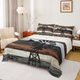thumbnail image 1 of Feelyou Western Lake House Full Size Sheets, Vintage Countryside Bed Sheets, 4pcs, 1 of 7