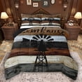 thumbnail image 1 of Feelyou Western Lake House Queen Comforter Set, Countryside Bedding Comforter Set, 3pcs, 1 of 8