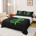 thumbnail image 1 of Feelyou Western Magic Animal Bed Sheets for Kids, Green Dragon Wildlife King Sheets, Splatter Artwork Sheet Set, Breathable Home Decor, 4 Pieces, 1 of 7