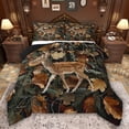 thumbnail image 1 of Feelyou Western Reindeer Teen Twin Comforter Sets, Rustic Farmhouse Bedding Set, 2-Piece, 1 of 8