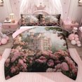 thumbnail image 1 of Feelyou Western Retro Castle Twin Comforter Sets, Romantic Rose Bedding Set, 2-Piece, 1 of 8