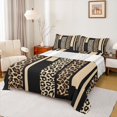 thumbnail image 1 of Feelyou Wheat Cheetah Print Bed Sheets for Women, Fashion Abstract Ombre King Sheets, Leopard Wildlife Sheet Set, Ultra Soft Bedroom Decor, 4-Piece, 1 of 7