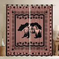 thumbnail image 1 of Feelyou Wildlife Bear Teens Blackout Curtains Set of 2 (52x84 Each), Rustic Farmhouse Cabin Window Curtains, Western Hippie Aztec Curtains and Drapes, Window Curtains Home Decor, 1 of 6