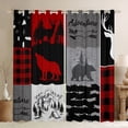 thumbnail image 1 of Feelyou Wildlife Black Out Curtains, Hunting Theme Curtains Pack of 2 (42x63 Each), 1 of 6