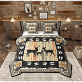 thumbnail image 1 of Feelyou Wildlife Deer Kids Bedding Comforter Set 7-Piece, Vintage Western Lake House King Bedding Sets, Tribal Aztec Triangle Bed Sheets, Breathable Home Decor, 1 of 7