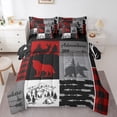 thumbnail image 1 of Feelyou Wildlife Twin Bedding Sets 7pcs, Hunting Theme Bedding Comforter Set, 1 of 7