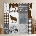 thumbnail image 1 of Feelyou Wildlife Wolf Curtains Pack of 2 (42x84 Each), Camping Curtains Blackout, 1 of 6