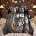 thumbnail image 1 of Feelyou Wolf Animal Bedding Comforter Set 7pcs, Tree Plant Botancial King Bedding Sets, 1 of 8
