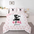 thumbnail image 1 of Feelyou Women Lift Heavy Full Size Comforter Sets, Bowknot Ribbon Bedding Sets, 3pcs, 1 of 8