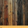thumbnail image 1 of Feelyou Wooden Plank Boys Fabric by the Yard 2 Yards, Rustic Farmhosue Room Decor Fabric by the Yard, Countryside Theme Fabric for Sewing, Lightweight Room Decor, 1 of 6