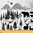 thumbnail image 1 of Feelyou Woodland Wildlife Teens Fabric by the Yard 2 Yards, Bear Deer Animal Room Decor Fabric by the Yard, Pine Tree Plant Fabric for Sewing, Super Cozy Room Decor, 1 of 6
