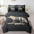 thumbnail image 1 of Feelyou Woodland Wolf Twin Bedding Sets 7-Piece, Jungle Pine Tree Bedding Comforter Set, 1 of 8