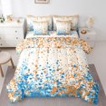 thumbnail image 1 of Feelyou Wtseroclor Polkadots Twin Bedding Sets 7-Piece, Blue Orange Cycle Abstract Bedding Comforter Set, Teens Kids Boys Girls Reversible Sheet Sets, Ultra Soft Bedroom Decor, 1 of 8