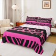 thumbnail image 1 of Feelyou Zebra Cheetah Print Queen Sheet Sets, Modern Fashion Teen Bed Set, 4 Pieces, 1 of 7