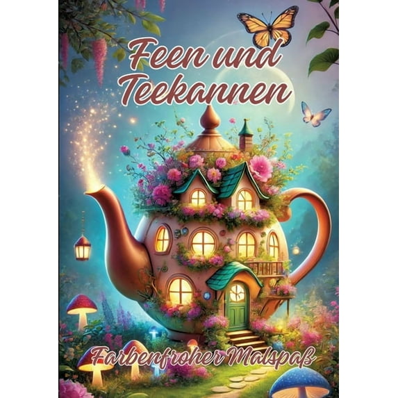 Feen und Teekannen: Farbenfroher MalspaÃ, (Paperback)