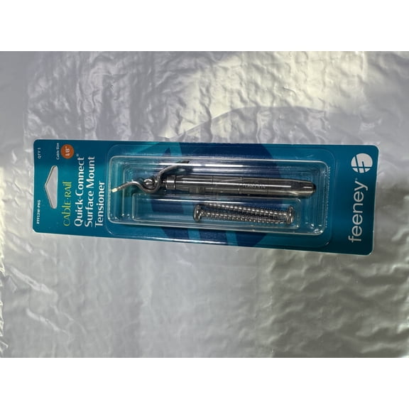 Feeney 9913W-PKG Quick Connect Surface Mount Swivel Turnbuckle, 1/8"