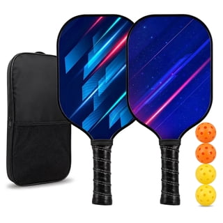 Feeray Pickleball Paddles Set of 2, USAPA Approved Lightweight Fiberglass Rackets with Honeycomb Core, 4 Balls and Carry Bag