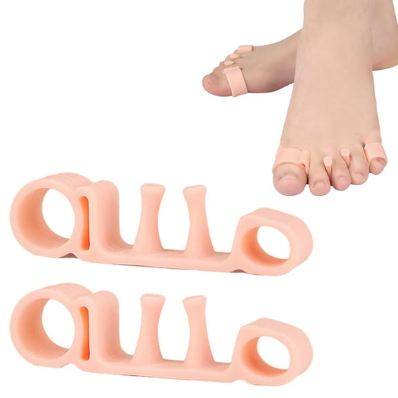 Feet Alignment Kit Posture, Orthopedic Gel Stretcher Toe Separator, Toe Straightener, Toe Spacers for Women Men (1Pair)