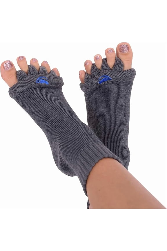 Feet Foot Alignment Socks with Toe Separators – Holiday Socks for Women & Men - Cozy new year Gift Idea