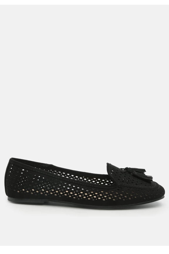 Feet Nest Perforated Microfiber Loafer