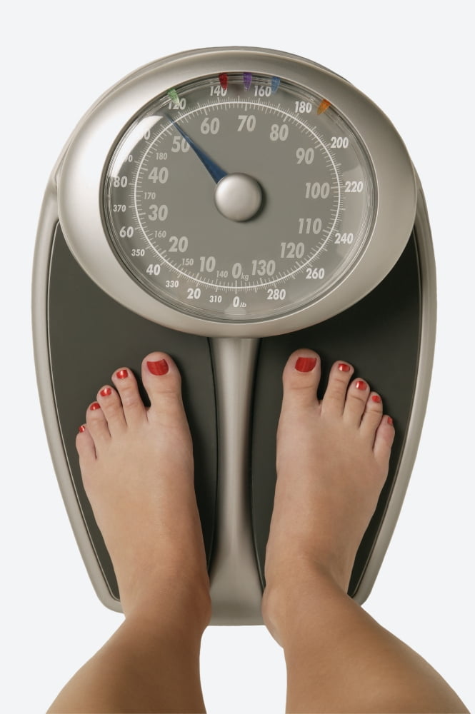 Feet On A Scale Canvas Art - Don Hammond Design Pics (22 x 34)