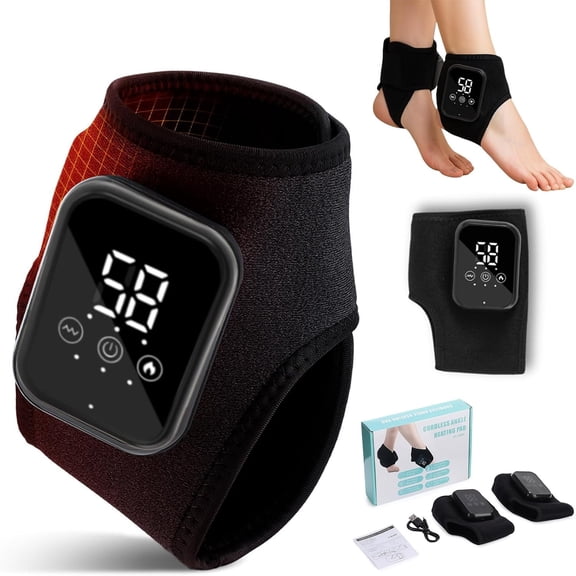 Feet Relieve, 2026 Feet Relief Massager - 3-in-1 Kneading, Compression & Heat, Foot Renew Triple Method Massager for Pain Relief, Foots Relaxation, Tendinitis & Plantar Fasciitis(Black * 2)