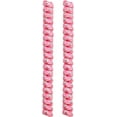 thumbnail image 1 of FeetPeople Curly Shoe Laces, 1 Pair 6 inches Glitter - White/Pink With Silver Sparkle, 1 of 2