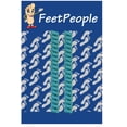 thumbnail image 1 of FeetPeople Curly/Twister No-Tie Shoelaces 1 Pair, Aqua, 1 of 1