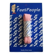 FeetPeople Flat Shoe Laces, Pink, 40 Inch
