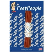 FeetPeople Leather Shoe/Boot Laces, Adobe, 72