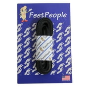 FeetPeople Leather Shoe/Boot Laces, Black, 27