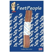 FeetPeople Leather Shoe/Boot Laces, Pearl Grey, 27