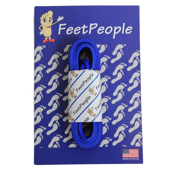 FeetPeople Leather Shoe/Boot Laces, Royal Blue, 72