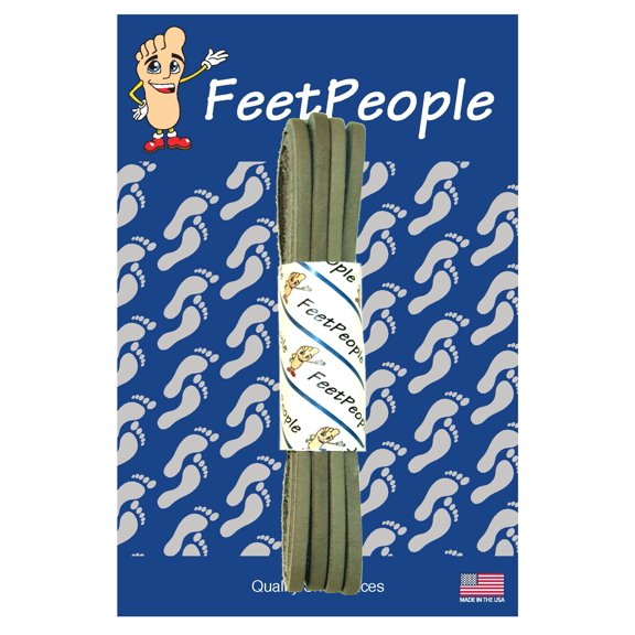 FeetPeople Leather Shoe/Boot Laces, Wild Dove, 72