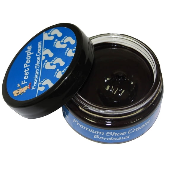 FeetPeople Premium Shoe Cream 1.5 Oz, Bourdeaux