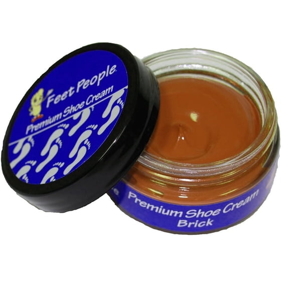 FeetPeople Premium Shoe Cream 1.5 Oz, Brick