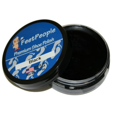 FeetPeople Premium Shoe Polish, 1.625 oz, Black