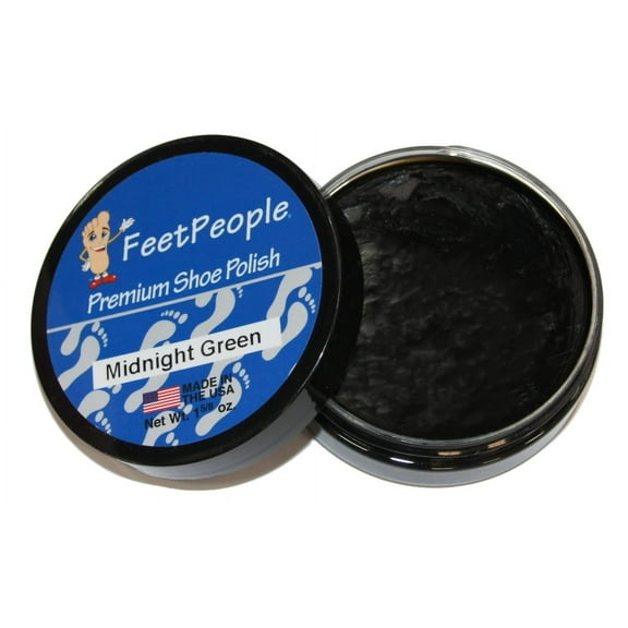 FeetPeople Premium Shoe Polish, 1.625 oz, Midnight Green