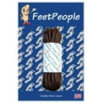 thumbnail image 1 of FeetPeople Strong Round Laces , Brown w/ Black , Reinforced w/ Kevlar, 45, 1 of 1