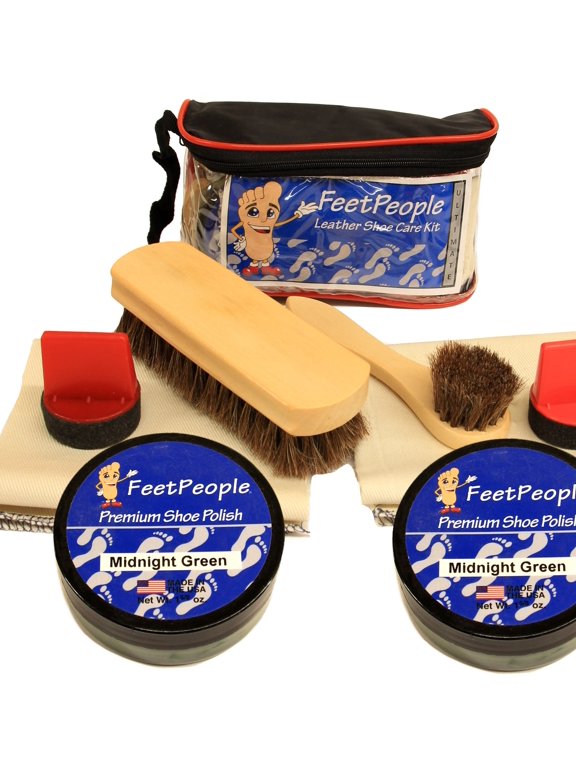 Ultimate Leather Care Kit with Travel Bag, Midnight Green