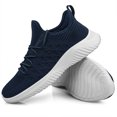 thumbnail image 1 of Feetsit Men's Walking Shoes Lightweight Breathable Mesh Slip On Sneakers Non-Slip Running Shoes for Work Gym Travel All-Day Standing, 1 of 6