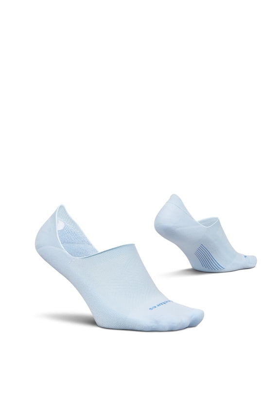 Feetures Elite Light Cushion Invisible Socks - Anti-Slip Sport Sock Liner with Targeted Compression - Ice , Medium (1 Pair)
