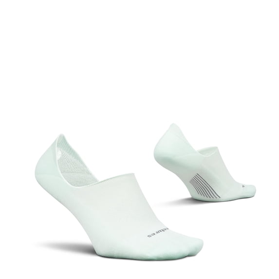 Feetures Elite Light Cushion Invisible Socks - Anti-Slip Sport Sock Liner with Targeted Compression - Mint , Medium (1 Pair)
