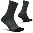 thumbnail image 1 of Feetures Merino 10 Cushion Crew Sock- Wool Sock for Women & Men, Hiking & Running, Targeted Compression (1 Pair) S, Gray, 1 of 6