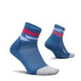 thumbnail image 1 of Feetures Elite Light Cushion Quarter Solid - Sport Sock with Targeted Compression - Blue Track , Small (1 Pair), 1 of 7